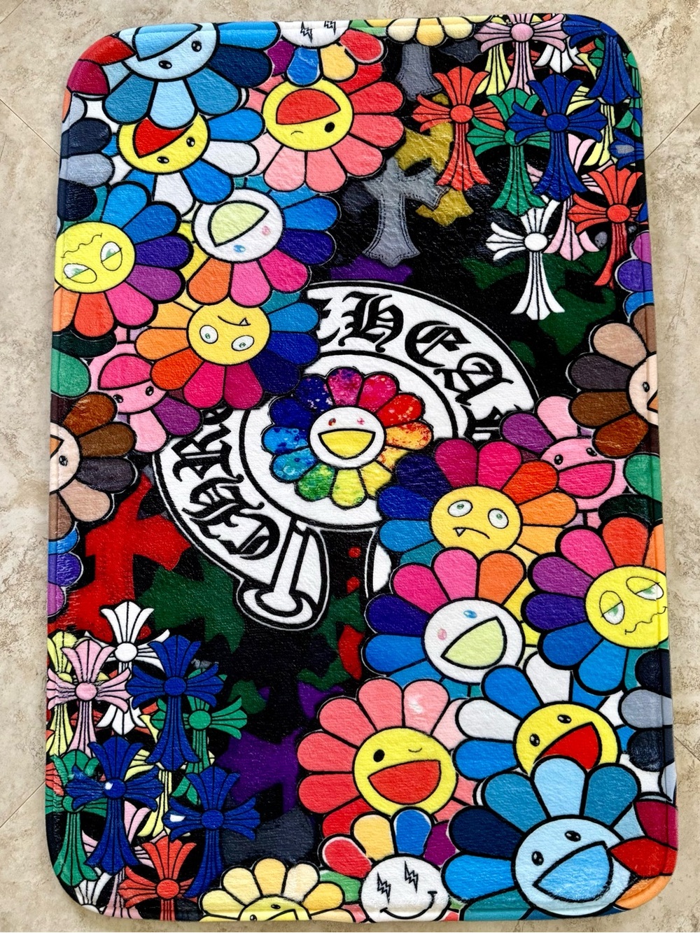 Floral Plush Rug 34x24